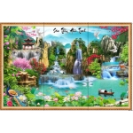 Tranh thác nước 50