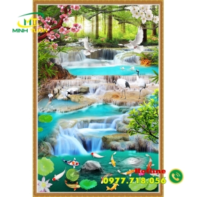 Tranh thác nước 07