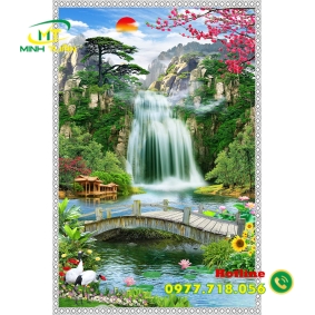 Tranh thác nước 09