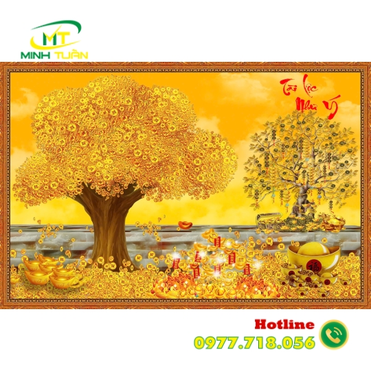 Tranh lộc vàng 08