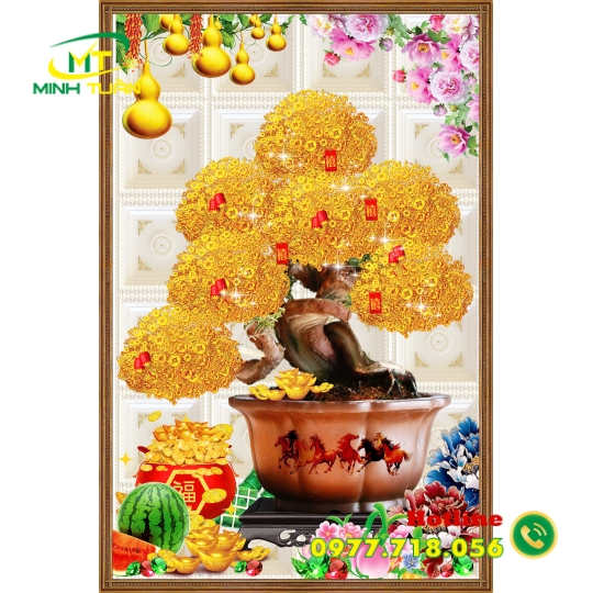 Tranh lộc vàng 18