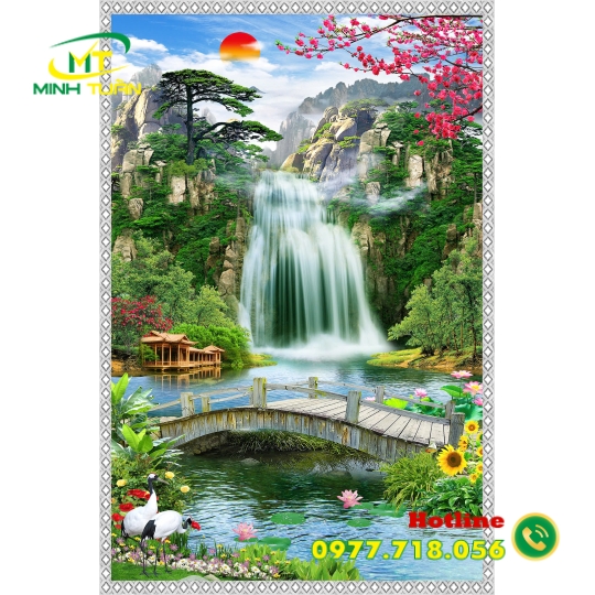 Tranh thác nước 09