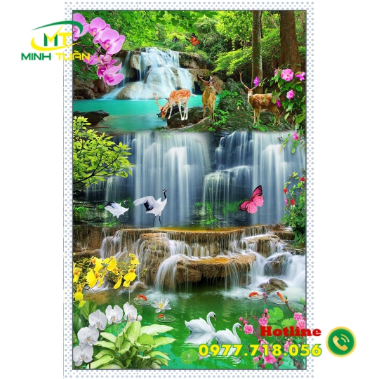 Tranh thác nước 15