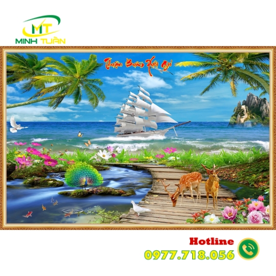 Tranh Thuận buồm xuôi gió 05