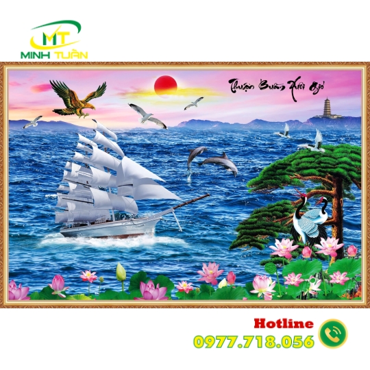 Tranh Thuận buồm xuôi gió 06
